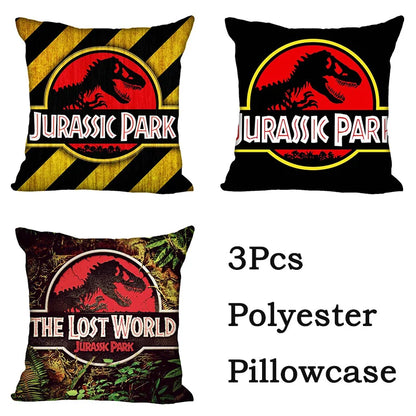 DecorBites™ Jurassic Park Dinosaur Pillowcase Cover for Living Room Sofa and Chair