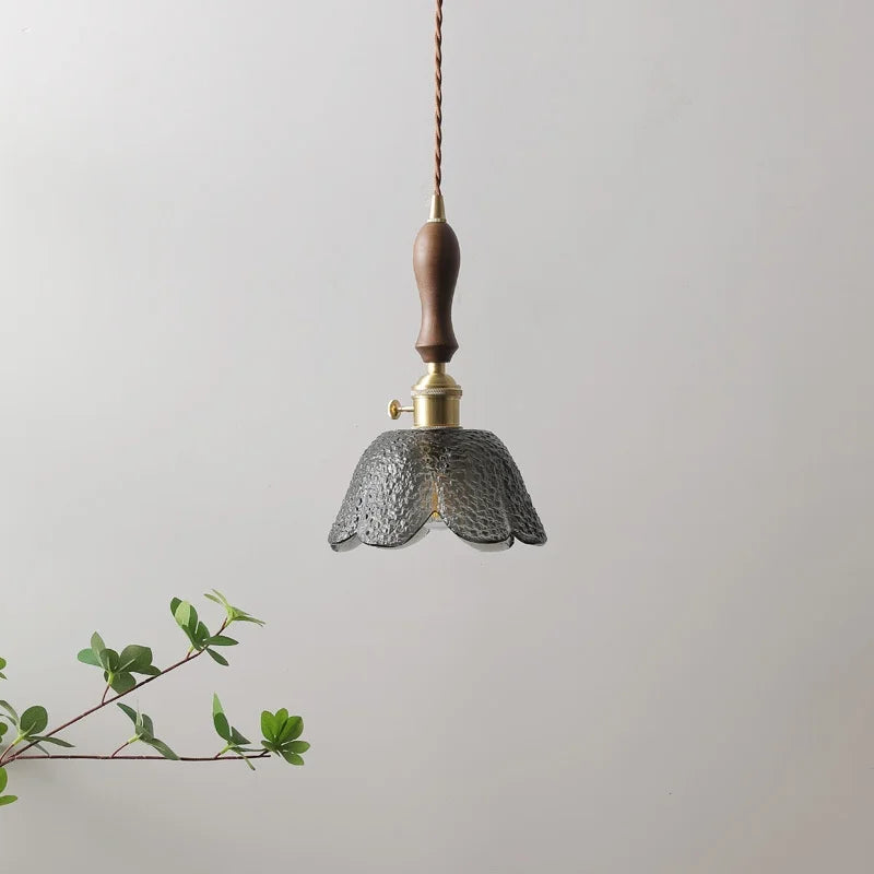 DecorBites™ Gray Glass LED Pendant Lamps, Nordic Modern Design for Bedroom, Living Room Lighting Fixtures