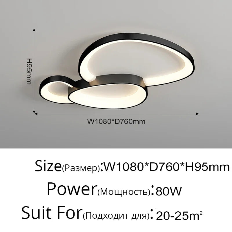 Remote LED Ceiling Chandelier