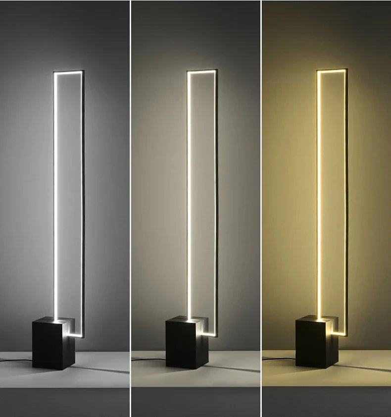 DecorBites™ Geometric LED Floor Lamp Modern Dimmable Living Room Bedroom Decoration Light