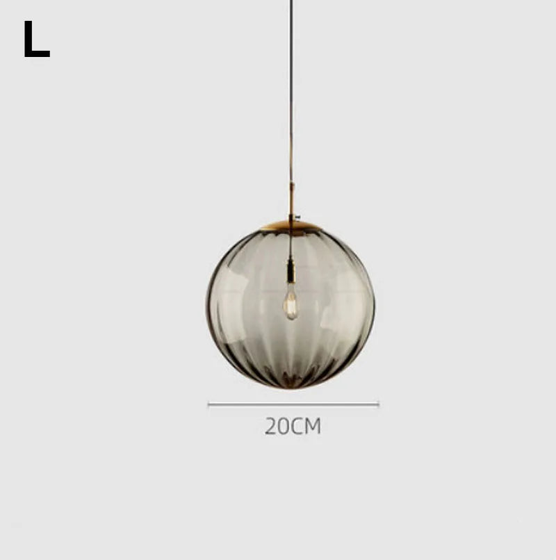 DecorBites™ Glass Ball Lustre Pendant Lights - Modern Nordic Design for Kitchen, Bedroom, or Restaurant