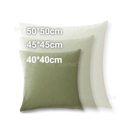 DecorBites™ Cotton Linen Pillow Cover Set for Home Decor - Plain Cushion Covers