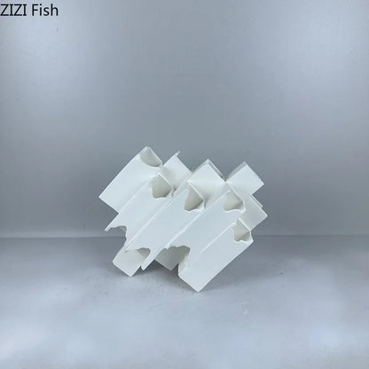 DecorBites™ Geometric Ceramic Desk Ornament Minimalism Sculpture Room Decor