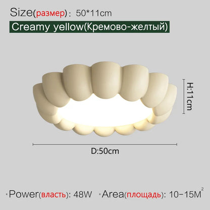 DecorBites™ Cream Wind Bedroom Ceiling Lights - Full Spectrum Internet Celebrity Design
