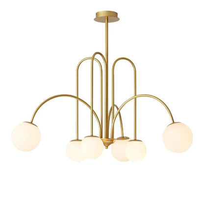 DecorBites™ Glass Ball Pendant Chandelier with LED for Dining Living Bar Kitchen Island