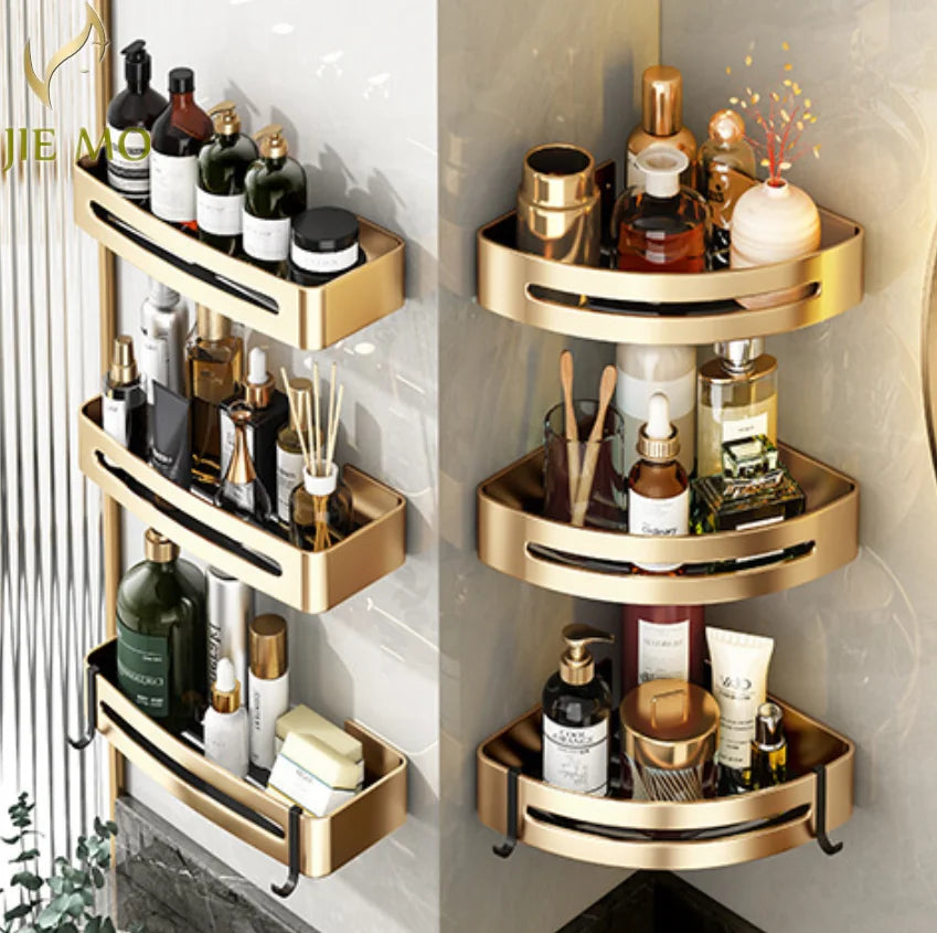 Gold Triangle Corner Shelf