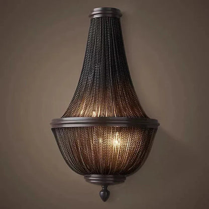 DecorBites™ Black Aluminum Chain Tassel Pendant Lights - Dimmable Classic Chandelier