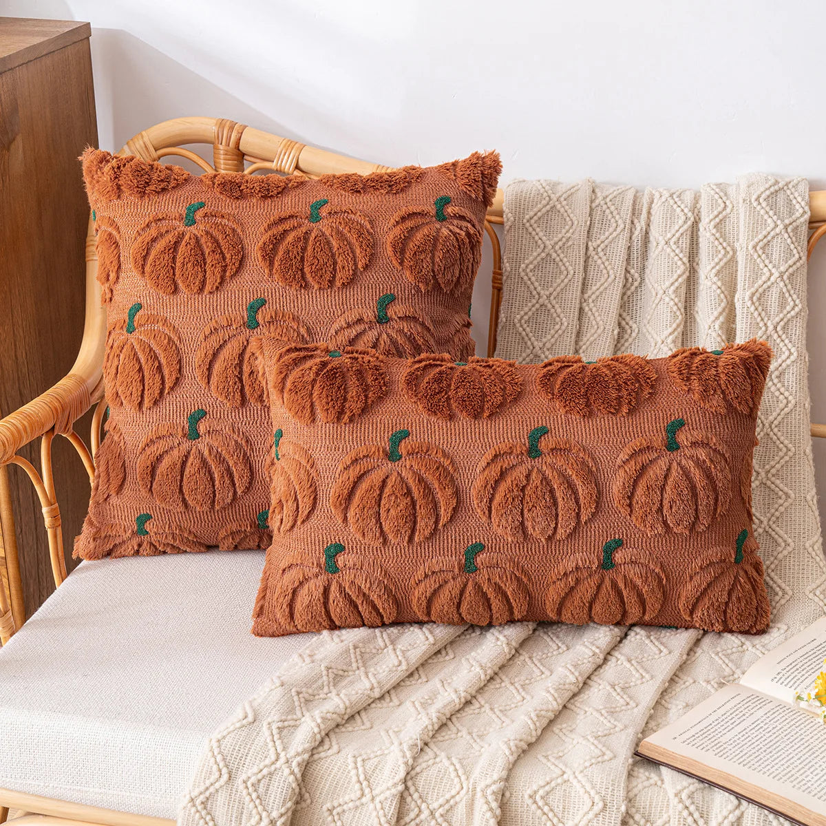 Plush Halloween Cushion Cover