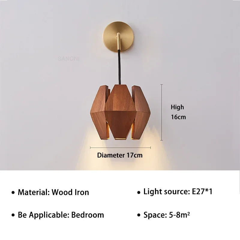 Wooden Japanese Pendant Lamp