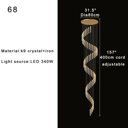 DecorBites™ High-ceiling Room Pendant Lights Adjustable Luxury Fixture