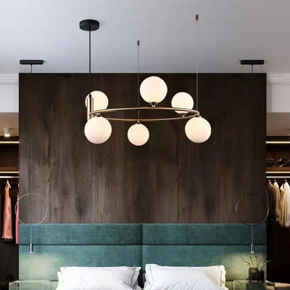 DecorBites™ Glass Chandelier G9 Hanging Light for Living Room Bedroom Decor