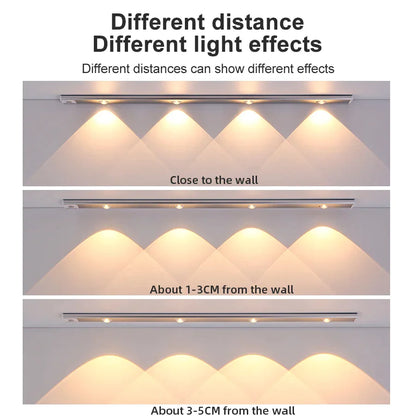 DecorBites™ LED Cabinet Lights Motion Sensor USB Rechargeable Wireless Kitchen Lamp