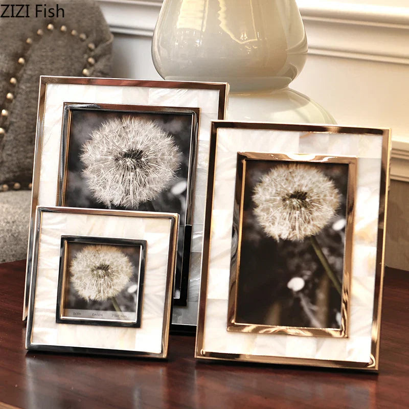 Gold Shell Photo Frame