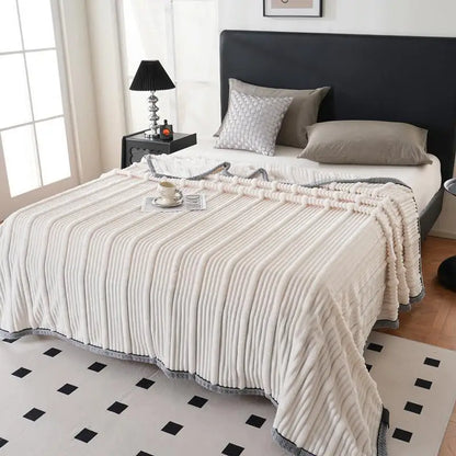 DecorBites™ Light Luxury Sofa Blanket for Autumn/Winter, Cozy Office and Bedroom Blanket