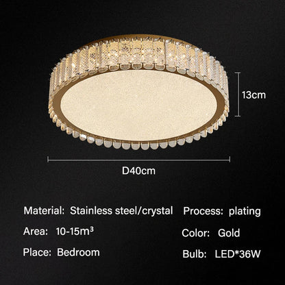 DecorBites™ Crystal LED Ceiling Lights: Modern Home Lighting Fixture for Living, Dining, Kitchen, Bedroom