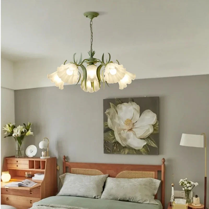 Green Iron Flower Chandelier
