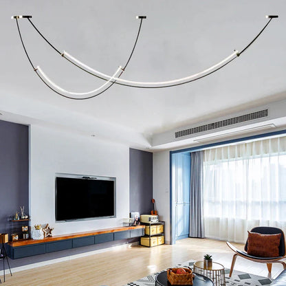 DecorBites™ Designer Arc Line Restaurant Lighting Chandelier