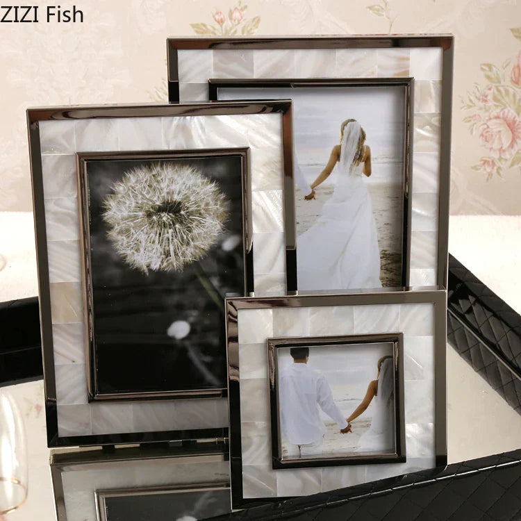 Gold Shell Photo Frame