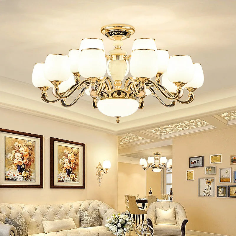 Crystal Jade Pendant Lamp