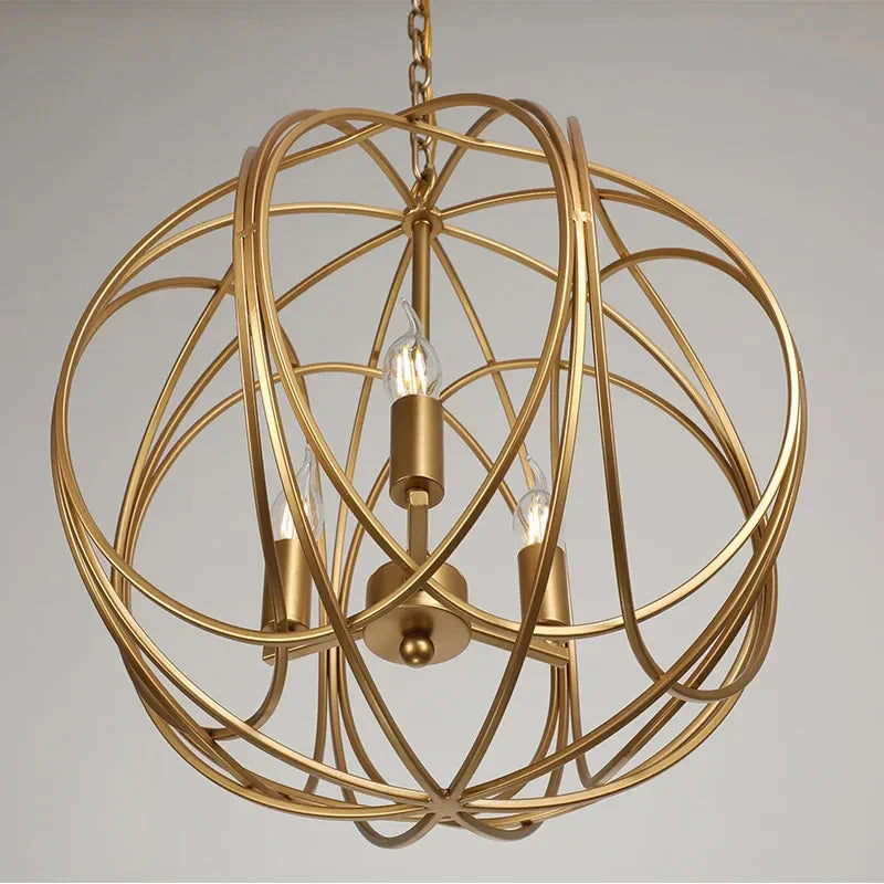 Gold Crystal Ring Chandelier D40cm Quality