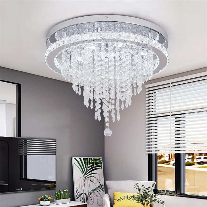 Gold Crystal Smart Chandelier