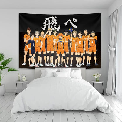 DecorBites™ Haikyuu Anime Poster Tapestry Room Canvas | Aesthetic Wall Decor Art