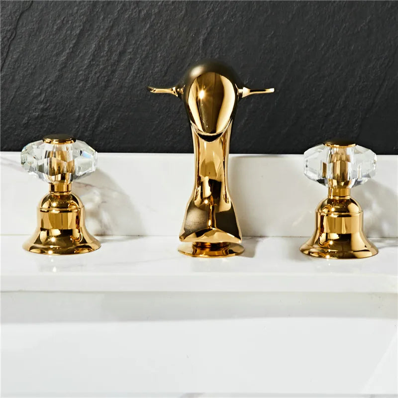 Gold Brass Dolphin Faucet
