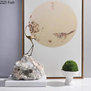 Golden Crane Desk Sculpture