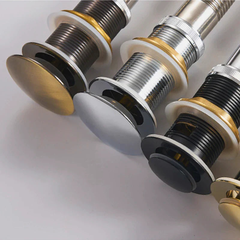 Gold Round Pop-up Drain