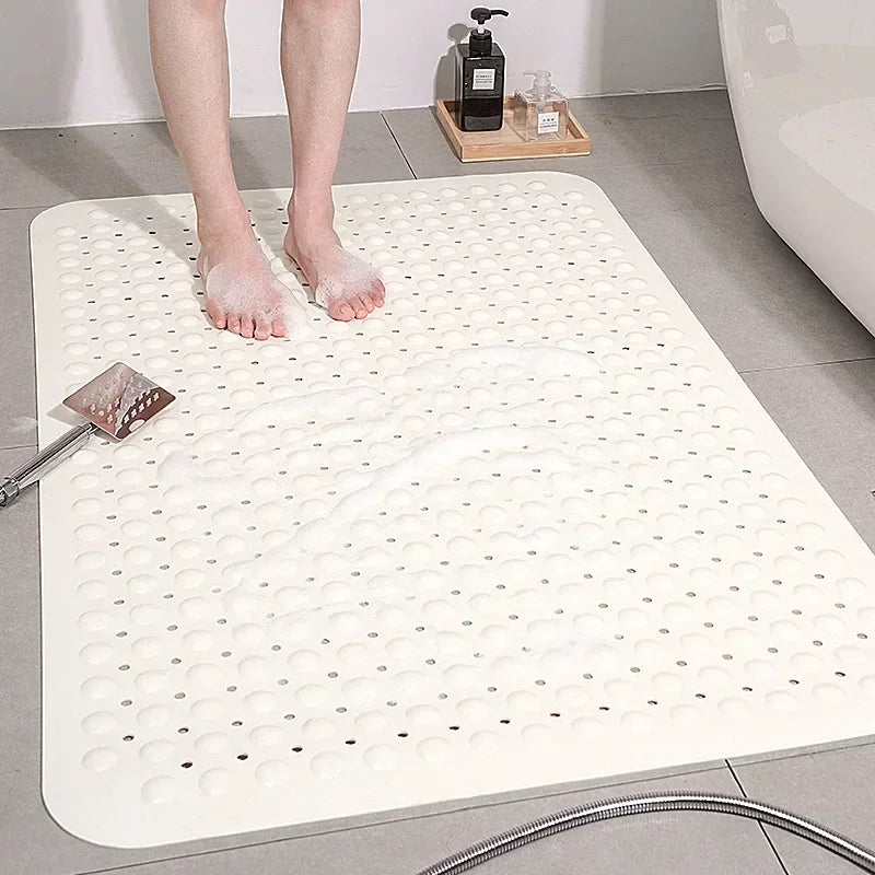 DecorBites™ Large Non-Toxic Non-Slip Bath Mat with Suction Cups for Safety and Comfort