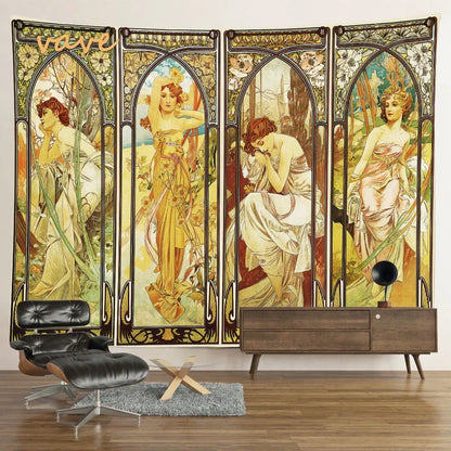 DecorBites™ Egyptian Mandala Tapestry Wall Hanging for Bohemian Hippie Room Decor