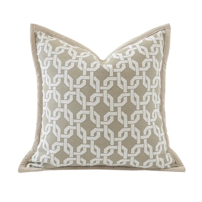 DecorBites™ Geometric Jacquard Cushion Cover Modern Luxury Decorative Pillows