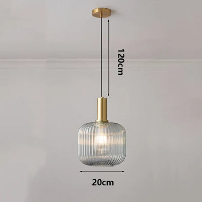 Modern Ring Glass Pendant Light