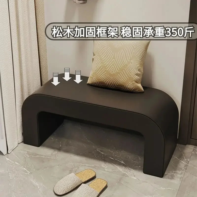 Leather Functional Seating Stool