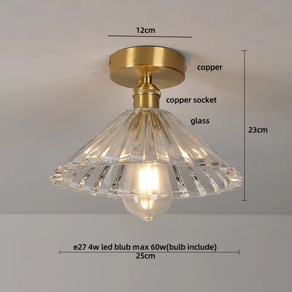 DecorBites™ Diamond Glass LED Ceiling Lights - Modern Nordic Luxury Canopy Fixture