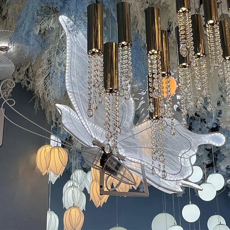Lace Butterfly Hanging Lamp