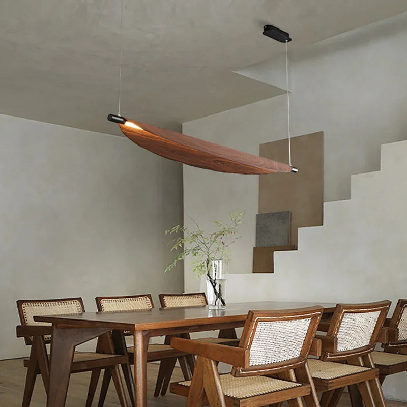 DecorBites™ LED Wabi Sabi Chandelier: Modern Japanese Dining Table Pendant Light for Home, Office, and Bar