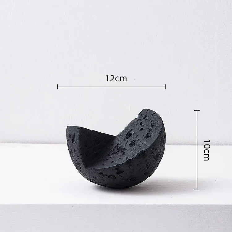 DecorBites™ Geometric Square Sculpture Stack Figurine Home Decoration Accessory