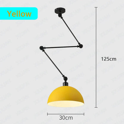 DecorBites™ Adjustable Long Arm Pendant Light for Living Room Bedroom Dining Room