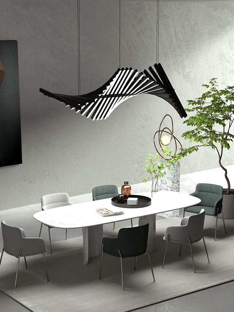 Brushed Metal LED Chandelier