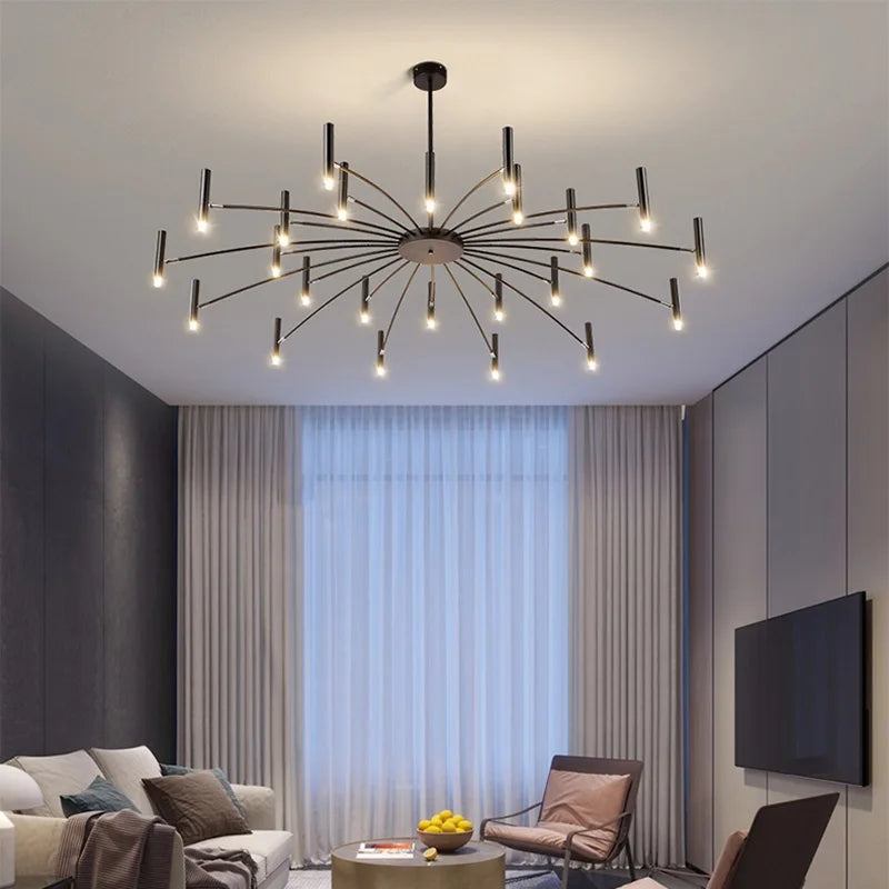 DecorBites™ LED Ceiling Chandelier: Minimalist Nordic Home Lighting for Living Room, Bedroom, Dining Area
