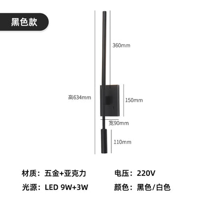 DecorBites™ Decorative LED Wall Lamp for Hotel Model Room, Bedside & Aisle Light
