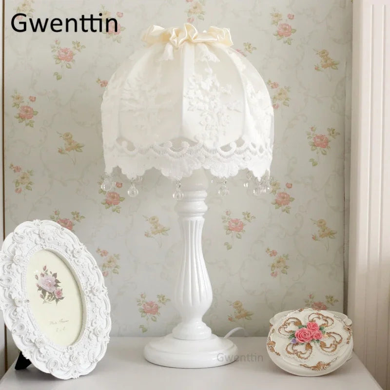 Lace Fabric Table Lamp