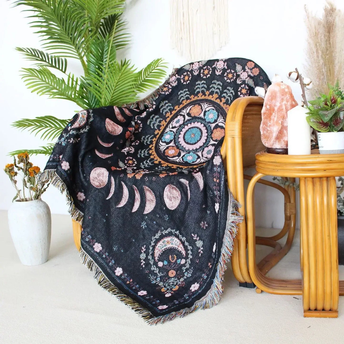 DecorBites™ Geo Tassel Picnic Mat & Sofa Cover