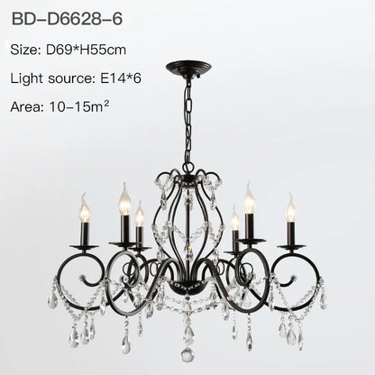 DecorBites™ Crystal Candle Chandelier for Bedroom and Living Room Lighting