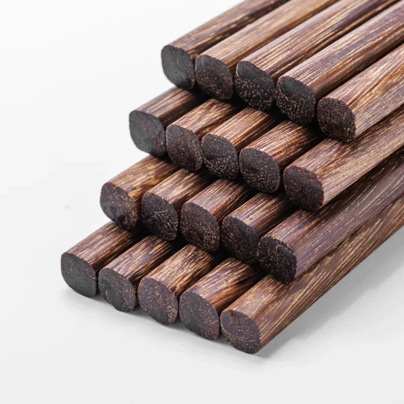 DecorBites™ Healthy Wood Chopsticks Set for Sushi, Reusable Household Tableware