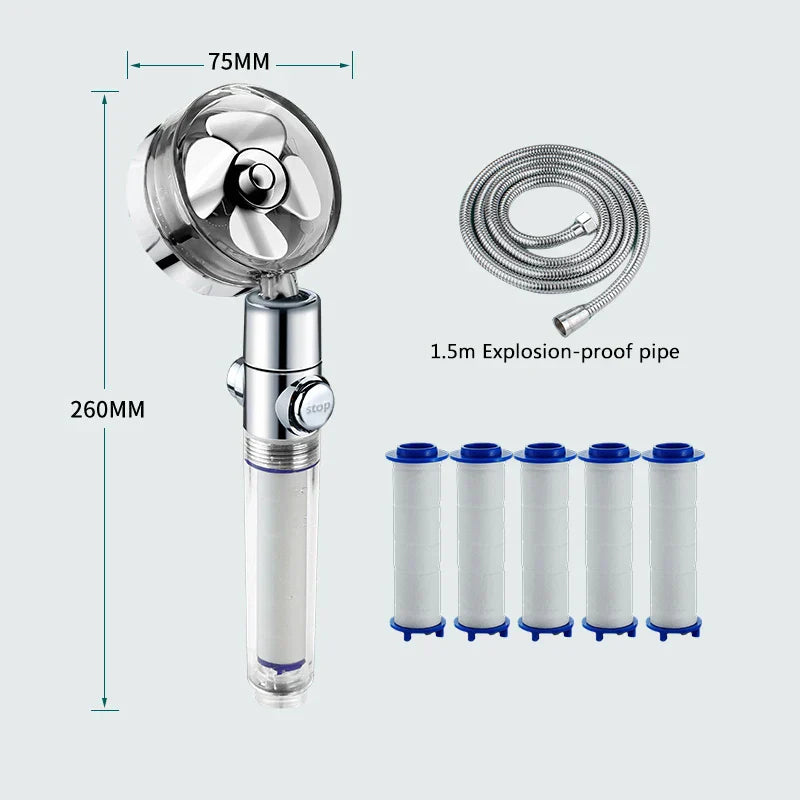 Brushed Nickel Filter Shower