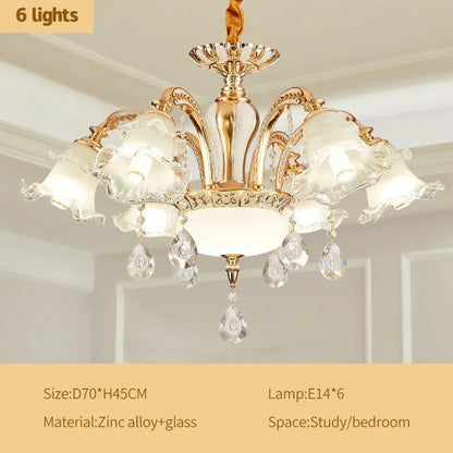 DecorBites™ Crystal Ceiling Chandelier for Modern Luxury Living Room & Hotel Lobby