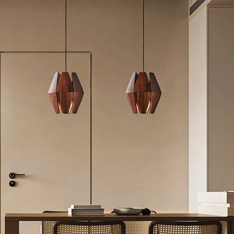 Wooden Japanese Pendant Lamp