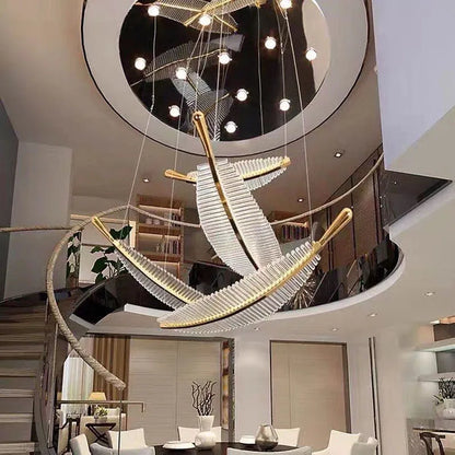 DecorBites™ Leaf-Shaped Dining Table Chandelier | Art Decor Room Lustres
